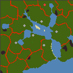 a map with regional boundaries