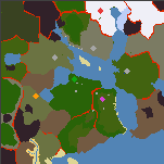 a map with a single terrain type in each region